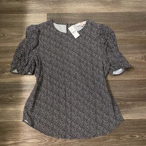 Loft Short Sleeve Heart Blouse